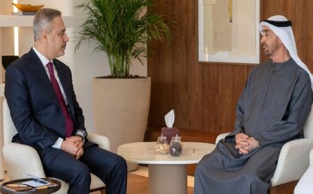 Bakan Fidan, BAE Devlet Başkanı Al Nahyan ile görüştü