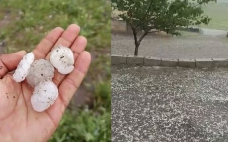 Siverek’te Sağanak Sonrası Dolu Etkili Oldu: Tarım Arazileri Zarar Gördü